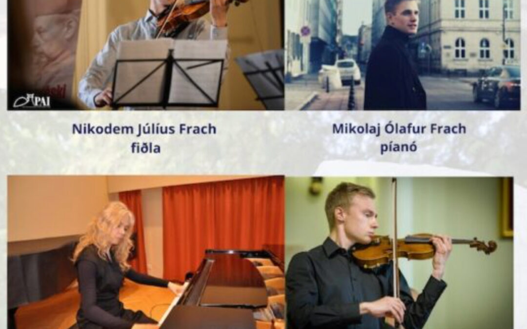 Brahms veisla – Mikolaj, Maksymilian, Nikodem Frach – tónleikar 24. maí kl 19.30